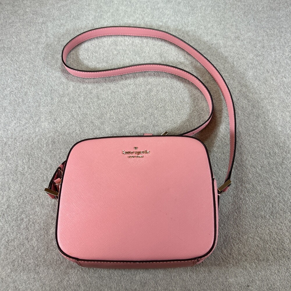 Kate Spade Staci Mini Saffiano Pink Ruby Leather NWOT